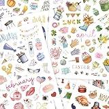 Aesthetic Monthly Planner Stickers - Beautiful Holiday Sticker Set to Enhance Your Planner, Journal or Calendar - Perfect Scrapbook Accessories for Adults with All Year Holidays & Vintage Stickers