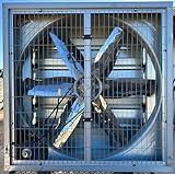 Belt Driven Greenhouse Exhaust Fan With Shutters, Greenhouse Ventilation Fan, Animal Shelter Exhaust Fan, Shop, Bitcoin, Cryptocurrency Mining Facility Air Circulation Fan (54 Inch, 220 Volt)