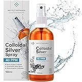 Colloidal Silver Liquid 3.4 fl oz Spray ● Bioactive Hydrosol Silver Water ● Natural Nano Sol Supplement Solution ● Ionic Minerals 40 PPM ● Organic Structured Colloidal Spray