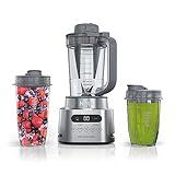 Ninja SS151 TWISTi Blender DUO, High-Speed 1600 WP Smoothie Maker & Nutrient Extractor* 5 Functions Smoothie, Spreads & More, smartTORQUE, 34-oz. Pitcher & (2) To-Go Cups, Gray