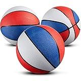 Bedwina Rubber Mini Basketball Balls for Kids 7 Inch, Size 3 Pack of 3 - Pool Basketball for Mini Hoop Outdoor & Indoor
