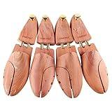 Cedar Space Cedar Shoe Trees for Men, 7.5-14 Sizes Cedar Shoe Trees, 2 Pairs Wooden Shoe Stretcher Tree, 2 Pairs, CS43 -US Size Men10