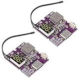 DWEII 2pcs 22.5W Power Bank Bidirectional Fast Charging Mobile Power Module Circuit Board with Digital/Light Type-C USB Suppor PD/QC3.0 2.0（ Single C Port Digital）