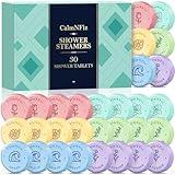 CalmNFiz 30 Pack Shower Steamers for Women Present Set, Shower Bath Bombs with 6 Scents, Self-Care Items for Wife As Valentine's Day and Mothers Day Present Idea, Birthday Present Stocking Suffers
