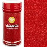 Wilton Red Sanding Sugar Sprinkles, Sparkling Sprinkles Sugar Crystals for baking and Cookie Decorating, Cupcakes, Icing, Kosher Sprinkles 7.76 oz