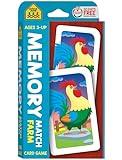 School Zone Memory Match Farm Card Game: 56 Game Cards, Preschool, Kindergarten, Animals, Early Reading, Counting, Matching, Vocabulary, Ages 3+