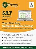 ePrep SAT 2020 - 2021 | Premium Online Course and Study Guide | 1 Year | 4 Full-Length Exams + Video Explanations + Quizzes + Strategies [Online Code]