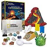 NATIONAL GEOGRAPHIC Earth Science Kit – 100+ Science Experiments & Activities for Kids, Crystal Growing, Volcano Science Kit, Rock Collection, STEM Project Toy for Boys & Girls (Amazon Exclusive)