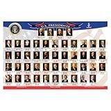 Brainy Mats Presidents Placemat – 11.25 x 17.25-inch Double-Sided US Presidents Kids Placemats – Reusable and Wipeable Placemat for Children, Home, School, Mealtime – No BPA or Phthalates