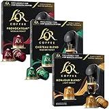 L'OR Coffee Pods, 30 Capsules Medium Light Roast Variety Pack, Single Cup Aluminum Coffee Capsules Exclusively Compatible with the L'OR BARISTA System