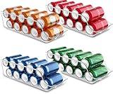 Utopia Kitchen - Can Organizer For Pantry - Soda Can Organizer For Refrigerator or Fridge Organizers and Storage - Can Storage Organizer Pantry, & Freezer Kitchen Organization - (Clear, Pack of 4)