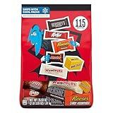 Hershey Miniatures Assorted Flavored, Halloween Candy Bulk Bag, 35.93 oz (115 Pieces)
