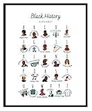ShopHaven Black History Alphabet Wall Art, African American Poster, Black History Month Art, 11x14 Unframed