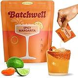 Batchwell's Spicy Margarita Mix Singles: Skinny Cocktail Mixers, Mocktails Non-Alcoholic Drinks - Portable Cocktail Mix and Drink Mixers, Mocktail Mixers, No Stevia, No Artificial Sweeteners