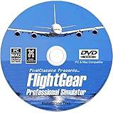 FlightGear Flight Simulator 2023 X on DVD CD Disc | Flight Sim Plane & Helicopter Including 600+ Aircraft Standard Edition | Compatible with Microsoft Windows 11 10 8.1 8 7 Vista PC & Mac OS