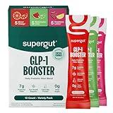 Supergut Gut Healthy Flavored GLP-1 Booster, Variety Pack - High Fiber GLP-1 Supplement Powder for Women & Men - Sugar-Free Drink Mix for Gut Health & Digestive Support (15 Servings)