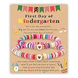 DAYANEY First Day of Kindergarten Bracelet, Back to School Bracelet First Day of School Bracelet as Kindergarten Bracelet Mommy and Me, Mother and Daughter Bracelets Back to School Gifts for Girls