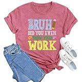 MAIHUN Math Teacher Shirt for Women Funny Teaching Tshirt Math Teacher Life Tee Tops