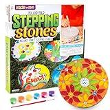 Made By Me Mix & Mold Your Own & Make 4 DIY Personalized Stepping Stones, Great Spring & Summer Weekend Activity, Perfect Keepsake, Birthday Party Idea for Kids Ages 5, 6, 7, 8, 9, Multicolor
