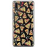 Mertak Phone Case Compatible with Huawei P50 Pro Nova 8 P30 Lite P20 P10 Lite Mate 40 Flexible Junk Slim Cover Slices Food Design Silicone Pizza Pepperoni Lightweight Cute TPU Protective