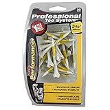 Pride Performance Professional Tee System Plastic Golf Tees (30 Count) , Yellow, 2-3/4 Inch
