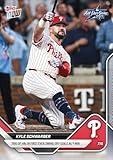 2025 Topps Now Kyle Schwarber #433 Trio of Home Runs in First Ever Swing Off Seals NL Win Philadelphia Phillies Baseball Card