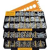 Jackson Palmer 2251 Piece Hardware Assortment Kit with Screws, Nuts, Bolts & Washers (3 Trays)…