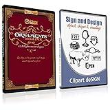 Sign Clipart, Design Elements, Scrolls, Floral, Flourishes, Ornamental Panels Frames Vinyl Cutter Plotter Vector Clip Art Images, Graphics on CD [includes Sign