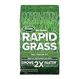Scotts Turf Builder Rapid Grass Tall Fescue Mix, Combination Grass Seed and Fertilizer, Grows Green Grass in Just Weeks, 5.6 lbs.