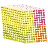 TOGEVAL 25 Sheets Colorful Price Tag Stickers Round Adhesive Markers for Business and Retail Use Eye Catching Pricing Labels to Highlight Discounts and Attract Customers