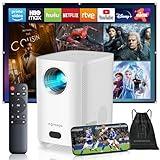[Electric Focus]Projector with WiFi and Bluetooth, Native 1080P 15,000 Lumens 4K Supported, Agreago Outdoor Movie Projector for Home Theater UP to 300", for iOS/Android/Laptop/TV Stick/HDMI/USB
