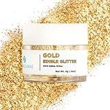 Sweets Indeed Edible Glitter, Perfect for Drinks, Cocktails, Beverages & Cake Decorating, Dessert Cake Topper, 4 grams (Gold 4g)