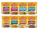 Tasty Bite Variety, Pack of 8, Madras Lentils, Bombay Potatoes, Vegetable Tikka Masala, Channa Masala, 3Bean Madras Lentils, Split Pea & Turmeric Curry, Coconut Squash Dal, Chickpea Coconut and Turmeric Curry
