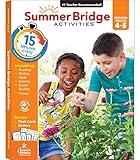 Summer Bridge Activities 4th to 5th Grade Workbooks All Subjects, Activity Book With Math, Reading Comprehension, Science, Fitness, Social Studies, Writing Practice, and Flash Cards