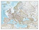 National Geographic: Europe Classic Enlarged Wall Map (46 x 35.75 inches) (National Geographic Reference Map)