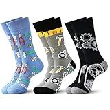 Jeasona Mechanical Engineering Socks Mechanic Engineer Gifts for Men Dad Grandpa