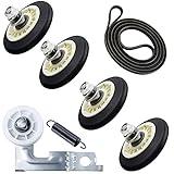 Upgraded Dryer Repair Kit Dryer Roller Kit for LG Kenmore Dryers Includes 4581EL2002C Dryer Drum Roller Assembly 4400EL2001A Dryer Belt and 4561EL3002A Dryer Idler Pulley, Pictures 6, 7 are Fit Models