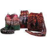 Shamans Market Peruvian Drawstring Bag Red