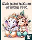 Hindu Gods & Goddesses Coloring Book: Indian Hindu Gods Coloring Book for kids