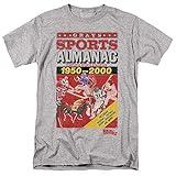 Back to The Future II Sports Almanac Unisex Adult T-Shirt, Athletic Heather, Large