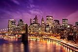 SADFA 7x5ft New York City Backdrop Night USA Cityscape Party Decoration Photographic Studio Photo Backgrounds