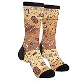 MINIOZE Egyptian Archaeology Archeology Tools Casual Funny Funky Novelty Fashion Socks For Men Women