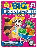 School Zone Big Hidden Pictures & More Workbook: 320 Pages, 1st Grade, 2nd Grade, Search & Find, Picture Puzzles, Hidden Objects, Mazes, Ages 6 to 8 (School Zone Big Workbook Series)