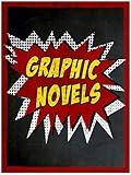 Graphic Novels Library Print. Choose Fine Art Paper, Laminated, or Framed. Multiple Sizes Available