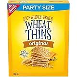 Wheat Thins Original Snacks, Whole Grain Wheat Crackers, Snack Crackers, Party Size, 20 oz Box