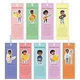 Skyygemm 180 Pcs Black History Month Bookmarks Bulk African American Inventions Bookmarks Celebrate African American BHM Festival Educational Decoration School Inspirational Event Learning Classroom