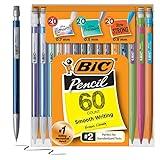 BIC Variety Pack, Assorted Sizes, 0.5mm, 0.7mm, 0.9mm, 60-Count, Refillable Design for Long-Lasting Use