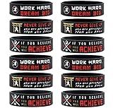 Inkstone Martial Arts Wristbands with Motivational Quotes Karate Ninja Theme Party Favors