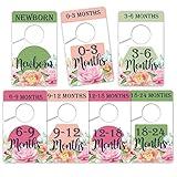 Hanger Dividers-Baby Closet Size Dividers - Baby Closet Dividers, Baby Clothing Size Age Dividers -Baby Closet Organizer For Nursery Organization, Newborn Essentials, Nursery Closet Dividers.