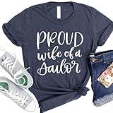 Proud Wife of a Sailor! Military Wife Navy Coast Guard Womens T Shirt Misses Unisex and Plus size TShirt, Assorted Colors